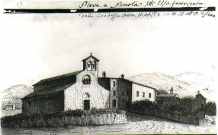 stampa ottocentesca della Pieve