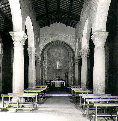 The inside of church