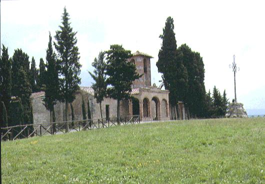 The arcade of church